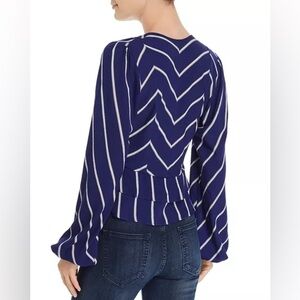 Women's Blue Striped Top
